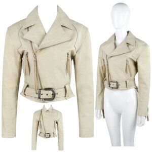 *𝓥𝓣𝓖 𝓜𝓲𝓬𝓱𝓪𝓮𝓵 𝓗𝓸𝓫𝓪𝓷 NORTH BEACH Leather Western/Biker Moto Jacket